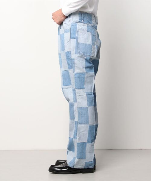 WESTOVERALLS(ウエストオーバーオールズ)の「【WESTOVERALLS】ウエストオーバーオール PATCHWORK BELLBOTTOM(デニムパンツ・メンズ・インディゴブルー・31inch/24inch/25inch)」の2枚目の写真