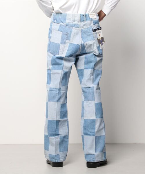 WESTOVERALLS(ウエストオーバーオールズ)の「【WESTOVERALLS】ウエストオーバーオール PATCHWORK BELLBOTTOM(デニムパンツ・メンズ・インディゴブルー・31inch/24inch/25inch)」の3枚目の写真