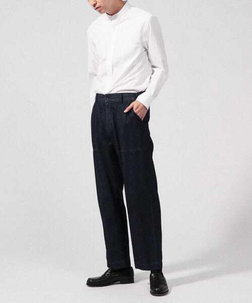 TOMORROWLAND （トゥモローランド）の「ブリティッシュポプリン バンドカラーシャツ（シャツ/ブラウス・メンズ・ホワイト/ブラック/グリーン・S/M/L/XS）」の14枚目の写真