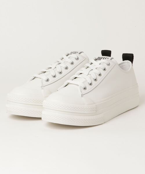 DIESEL（ディーゼル）の「メンズ Wソール レザー スニーカー（スニーカー・メンズ・ホワイト/ブラック・43/42/40/41/44）」の11枚目の写真