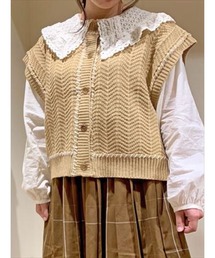 ehka sopo | ハンドステッチニットベスト(ベスト)