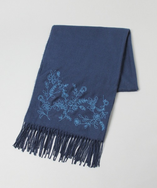 HARE（ハレ）の「シシュウストール(HARE)（ストール/ショール・メンズ・ブラック/ネイビー・FREE）」の13枚目の写真