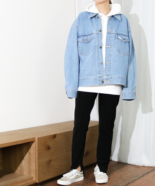 Lee（リー）の「Lee/リー　ストレッチコール スリット入り スキニーパンツ（その他パンツ・レディース・グレイッシュベージュ/アイボリー/ブラック・MEDIUM/X-SMALL/SMALL）」の15枚目の写真