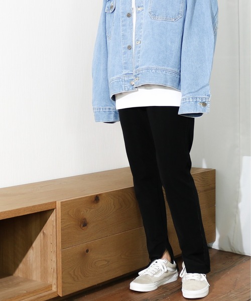 Lee（リー）の「Lee/リー　ストレッチコール スリット入り スキニーパンツ（その他パンツ・レディース・グレイッシュベージュ/アイボリー/ブラック・MEDIUM/X-SMALL/SMALL）」の16枚目の写真