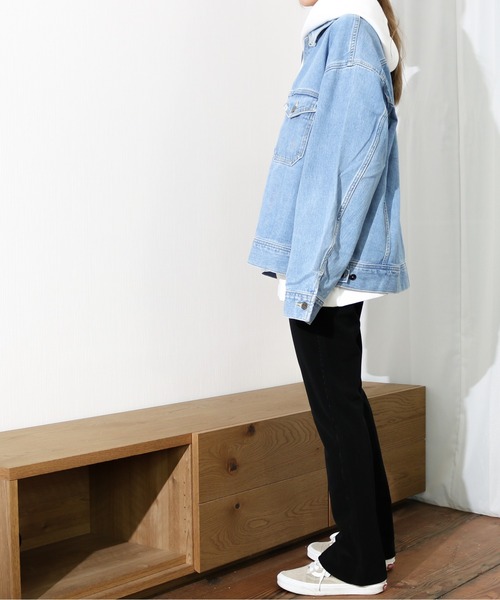 Lee（リー）の「Lee/リー　ストレッチコール スリット入り スキニーパンツ（その他パンツ・レディース・グレイッシュベージュ/アイボリー/ブラック・MEDIUM/X-SMALL/SMALL）」の17枚目の写真