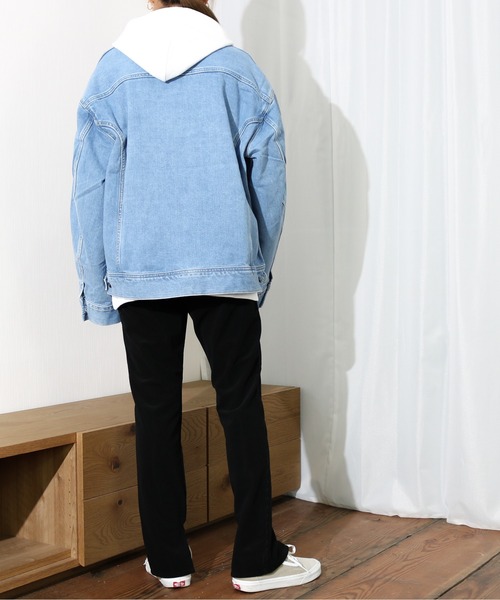 Lee（リー）の「Lee/リー　ストレッチコール スリット入り スキニーパンツ（その他パンツ・レディース・グレイッシュベージュ/アイボリー/ブラック・MEDIUM/X-SMALL/SMALL）」の19枚目の写真