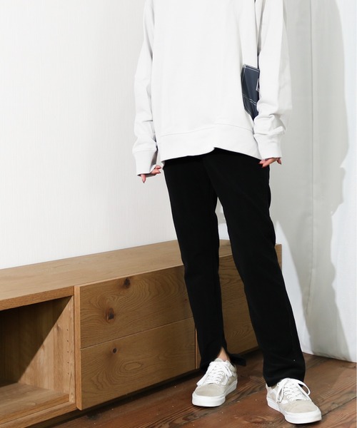 Lee（リー）の「Lee/リー　ストレッチコール スリット入り スキニーパンツ（その他パンツ・レディース・グレイッシュベージュ/アイボリー/ブラック・MEDIUM/X-SMALL/SMALL）」の6枚目の写真