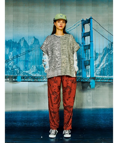 AlexanderLeeChang(アレキサンダーリーチャン)の「AlexanderLeeChang/アレキサンダーリーチャン BIG KNIT VEST ビッグニットベスト AC062103(ベスト・メンズ・ブラック/グレー/バーガンディー・2/3)」の13枚目の写真