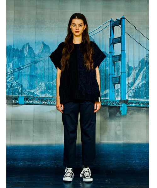 AlexanderLeeChang(アレキサンダーリーチャン)の「AlexanderLeeChang/アレキサンダーリーチャン BIG KNIT VEST ビッグニットベスト AC062103(ベスト・メンズ・ブラック/グレー/バーガンディー・2/3)」の20枚目の写真