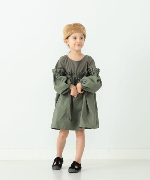 B:MING by BEAMS（ビーミングバイビームス）の「B:MING by BEAMS / 切替 フリルワンピース（90~150cm）（ワンピース・キッズ・ネイビー/オリーブ/ピンク系その他・90/100/110/120/130/140/150）」の18枚目の写真