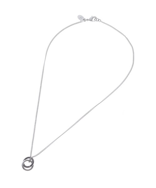 tk.TAKEO KIKUCHI(ティーケータケオキクチ)の「◆ダブルリングネックレス(ネックレス・メンズ・ブラック/シルバー/ゴールド・00)」の7枚目の写真