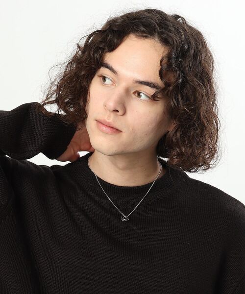 tk.TAKEO KIKUCHI(ティーケータケオキクチ)の「◆ダブルリングネックレス(ネックレス・メンズ・ブラック/シルバー/ゴールド・00)」の6枚目の写真