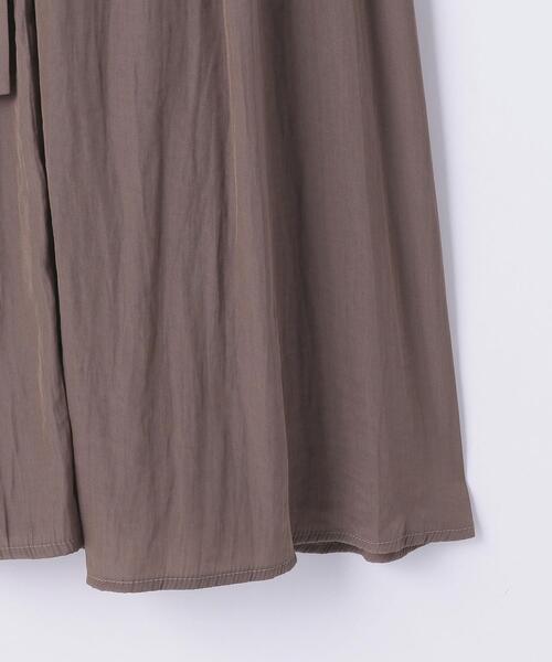closet story(クローゼットストーリー)の「<closet story>ポリエステルサテン ギャザー ベルトワンピース -ウォッシャブル-(ワンピース・レディース・ネイビー/ピンク/モカ・FREE)」の14枚目の写真