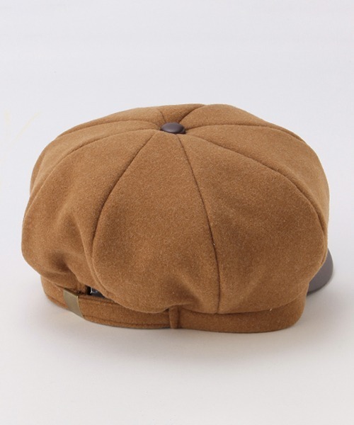 b・ROOM（ビールーム）の「フェイクウールキャスケット（キャスケット・キッズ・キャメル/ブラック・52cm/54cm）」の4枚目の写真