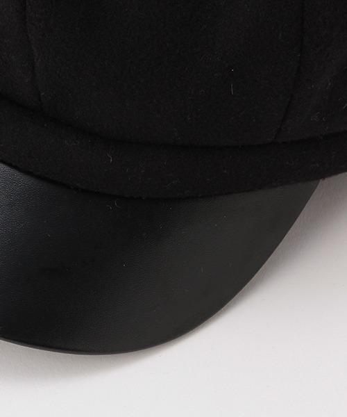 b・ROOM（ビールーム）の「フェイクウールキャスケット（キャスケット・キッズ・キャメル/ブラック・52cm/54cm）」の6枚目の写真