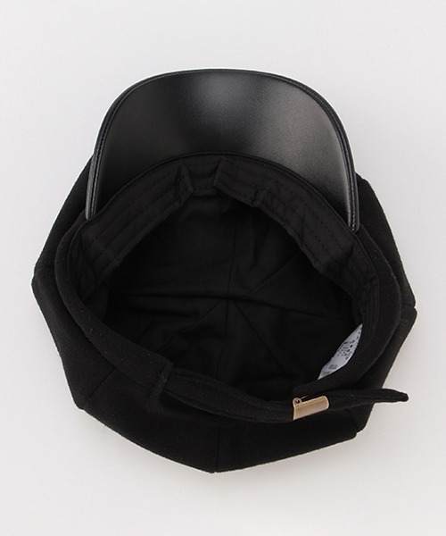 b・ROOM（ビールーム）の「フェイクウールキャスケット（キャスケット・キッズ・キャメル/ブラック・52cm/54cm）」の8枚目の写真