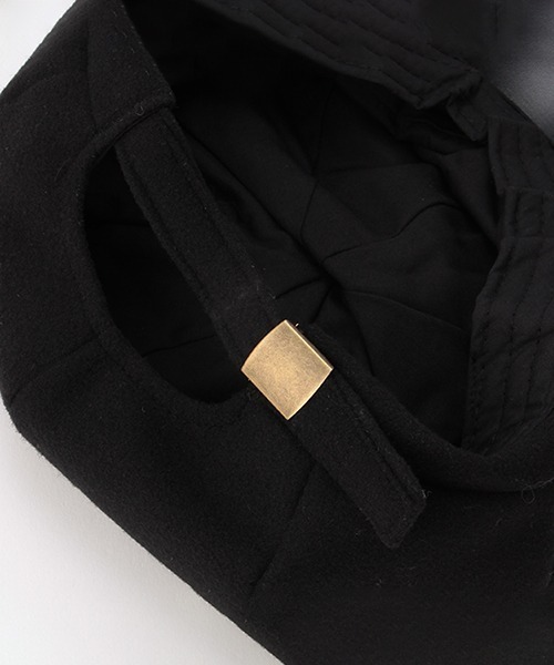 b・ROOM（ビールーム）の「フェイクウールキャスケット（キャスケット・キッズ・キャメル/ブラック・52cm/54cm）」の9枚目の写真