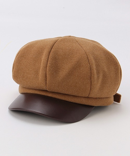 b・ROOM（ビールーム）の「フェイクウールキャスケット（キャスケット・キッズ・キャメル/ブラック・52cm/54cm）」の17枚目の写真