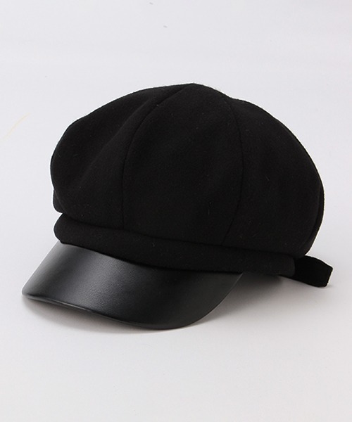 b・ROOM（ビールーム）の「フェイクウールキャスケット（キャスケット・キッズ・キャメル/ブラック・52cm/54cm）」の16枚目の写真