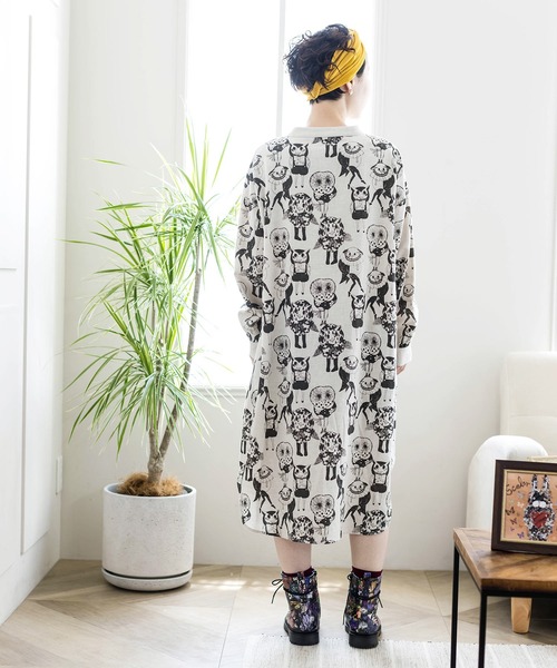 【新品】ScoLar スカラー ドルマンワンピース 【M】半袖 ホワイト セーラーカラー刺繍ワンピース / GRACE CONTINENTAL | GRACE