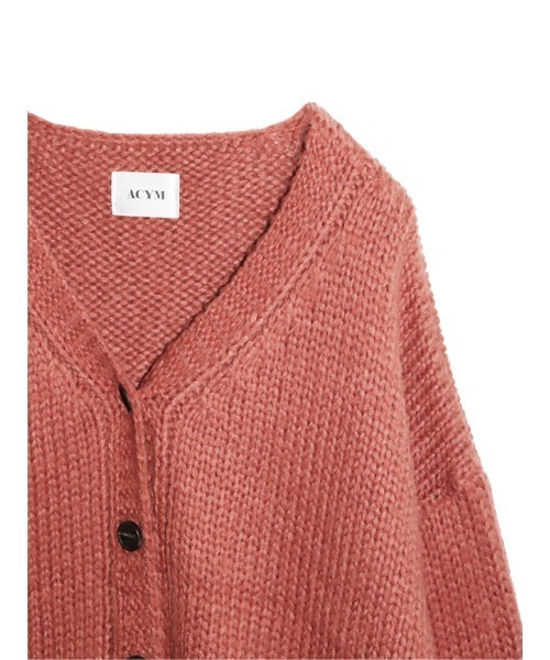 ACYM（アシーム）の「Lily knit カーディガン（ニット/セーター・レディース・ピンク/アイボリー・FREE）」の9枚目の写真