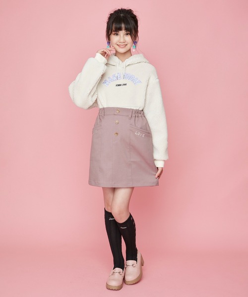 JENNI love(ジェニィラブ)の「チェリーケーブルハイソックス(ソックス/靴下・キッズ・オフホワイト/ブラック/ネイビー・19-21cm/22-24cm)」の12枚目の写真