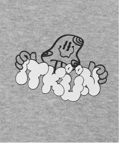 ISTKUNST(イストクンスト)の「【ISTKUNST】ITKUN MUSHROOM SWEATSHIRTS / イストクンスト マッシュルーム グラフィック 蓄光 スウェットシャツ(スウェット・メンズ・パープル/グレー/イエロー・MEDIUM/LARGE)」の9枚目の写真