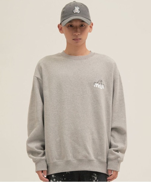 ISTKUNST(イストクンスト)の「【ISTKUNST】ITKUN MUSHROOM SWEATSHIRTS / イストクンスト マッシュルーム グラフィック 蓄光 スウェットシャツ(スウェット・メンズ・パープル/グレー/イエロー・MEDIUM/LARGE)」の6枚目の写真
