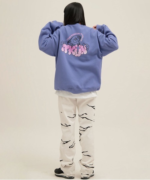 ISTKUNST(イストクンスト)の「【ISTKUNST】ITKUN MUSHROOM SWEATSHIRTS / イストクンスト マッシュルーム グラフィック 蓄光 スウェットシャツ(スウェット・メンズ・パープル/グレー/イエロー・MEDIUM/LARGE)」の17枚目の写真