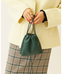 IENA | 【ESLOW/エスロー】 ドローストリングショルダーバッグ◆(ショルダーバッグ)