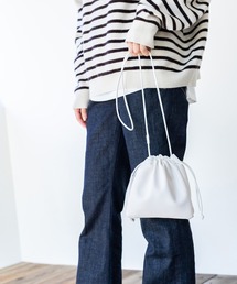 IENA | 【ESLOW/エスロー】 ドローストリングショルダーバッグ◆(ショルダーバッグ)