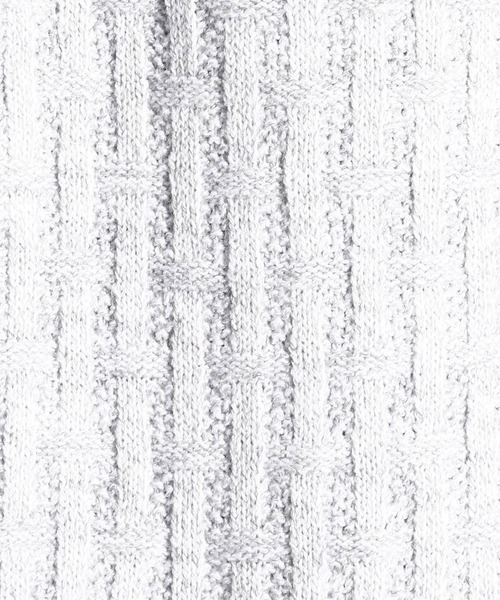 NICOLE CLUB FOR MEN（ニコルクラブフォーメン）の「バスケットジャカードニットブルゾン（ニット/セーター・メンズ・ホワイト系その他/ブラック系その他/ホワイト系その他2/ブラック系その他3・MEDIUM/LARGE/X-LARGE）」の12枚目の写真