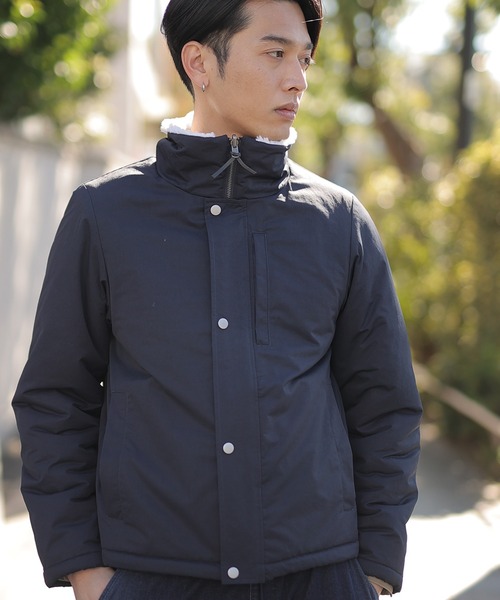 【セール】【2WAY仕様】リバーシブルスタンドカラーボアブルゾン（ブルゾン）｜UNION STATION（ユニオンステーション）