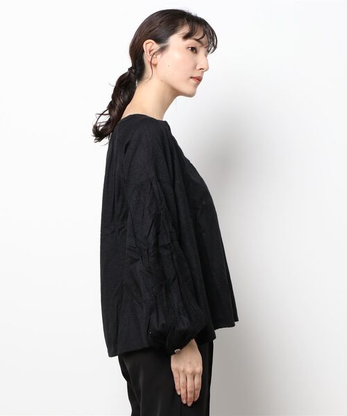 チャイハネ（チャイハネ）の「【チャイハネ】yul フラチル刺繍トップス（シャツ/ブラウス・レディース・ブラック/マスタード/グリーン・FREE）」の4枚目の写真