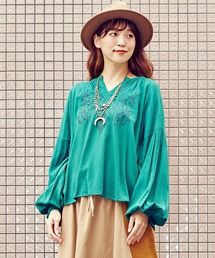 チャイハネ | 【チャイハネ】yul フラチル刺繍トップス(シャツ/ブラウス)