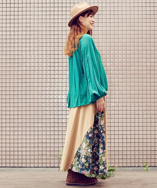 チャイハネ（チャイハネ）の「【チャイハネ】yul フラチル刺繍トップス（シャツ/ブラウス・レディース・ブラック/マスタード/グリーン・FREE）」の14枚目の写真