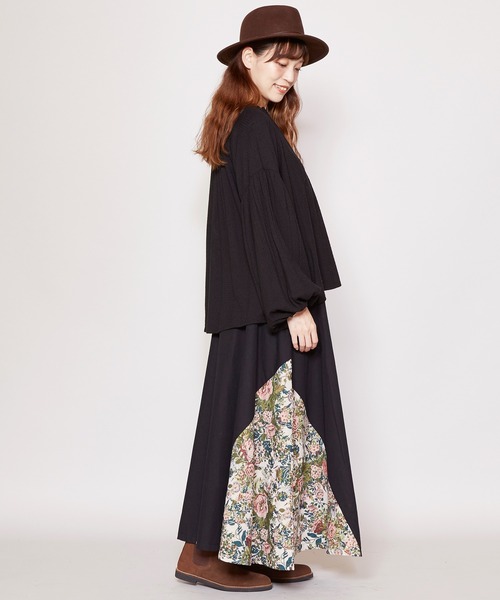 チャイハネ（チャイハネ）の「【チャイハネ】yul フラチル刺繍トップス（シャツ/ブラウス・レディース・ブラック/マスタード/グリーン・FREE）」の10枚目の写真