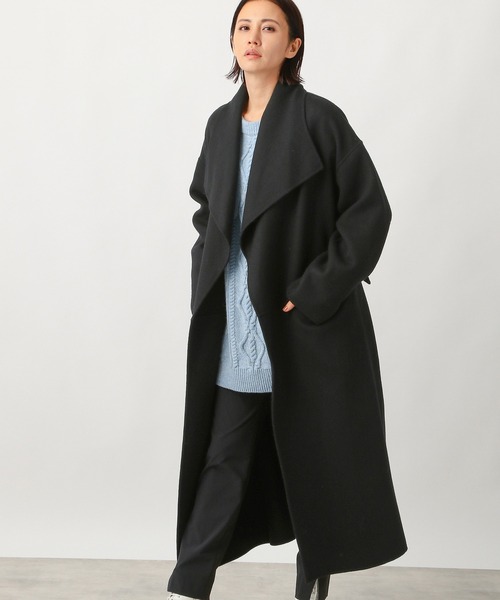 Ezick（エジック）の「リバーメルトンロングコート（ステンカラー