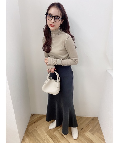 jumelle（ジュメロ）の「タートルメローカットソー（Tシャツ/カットソー・レディース・ホワイト/ベージュ・FREE）」の5枚目の写真