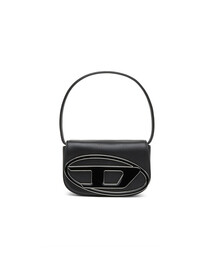 DIESEL | レディース ラウンドDロゴ ナッパレザー クロスボディバッグ(ショルダーバッグ)