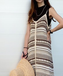 classicalelf | 即、素敵な私に。2way変形ジャガードニットキャミワンピ(ワンピース)