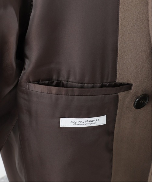 JOURNAL STANDARD（ジャーナルスタンダード）の「【SUPER140】PVA ウール オーバー Pコート（ピーコート・メンズ・ウッド/ブラック系その他・MEDIUM/LARGE）」の16枚目の写真