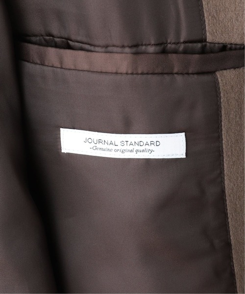 JOURNAL STANDARD（ジャーナルスタンダード）の「【SUPER140】PVA ウール オーバー Pコート（ピーコート・メンズ・ウッド/ブラック系その他・MEDIUM/LARGE）」の17枚目の写真