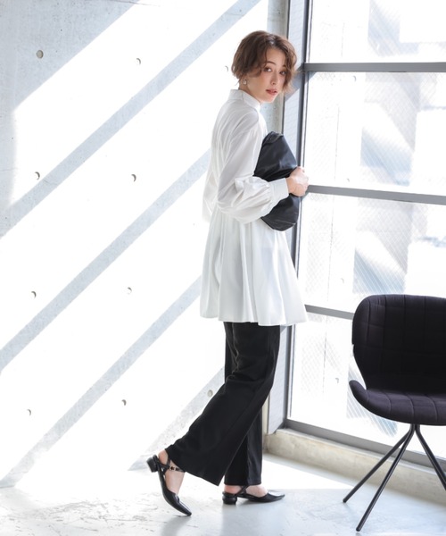 VIVIAN（ヴィヴィアン）の「ポインテッドトゥウッド柄ラウンドヒールストラップパンプス（パンプス・レディース・ブラック/ストーン/オリーブ×ブラック/ベージュ・LL/S/M/L）」の20枚目の写真