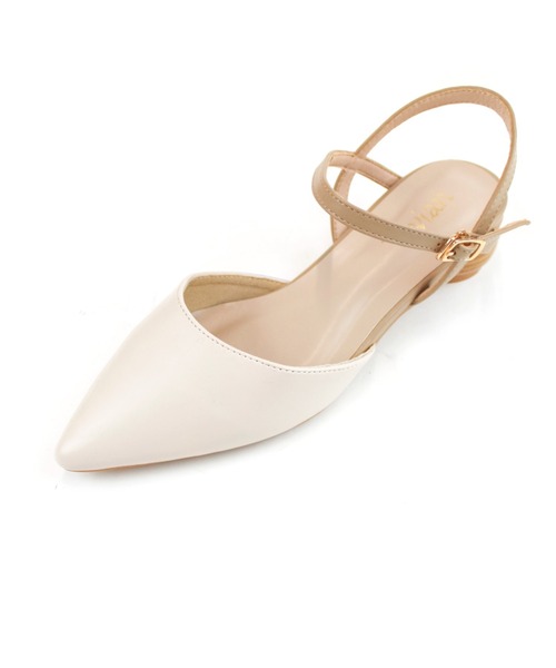 VIVIAN（ヴィヴィアン）の「ポインテッドトゥウッド柄ラウンドヒールストラップパンプス（パンプス・レディース・ブラック/ストーン/オリーブ×ブラック/ベージュ・LL/S/M/L）」の17枚目の写真