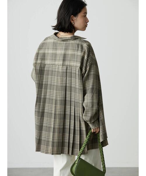 AMERICAN HOLIC(アメリカンホリック)の「バックプリーツシャツ(シャツ/ブラウス・レディース・チェック/ネイビー・L/M)」の15枚目の写真