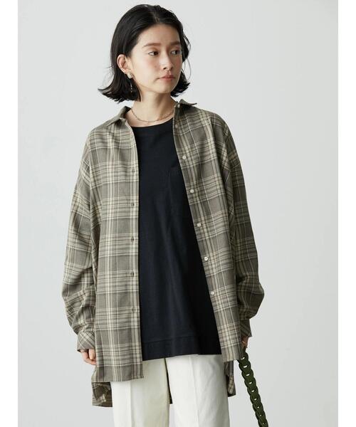 AMERICAN HOLIC(アメリカンホリック)の「バックプリーツシャツ(シャツ/ブラウス・レディース・チェック/ネイビー・L/M)」の16枚目の写真