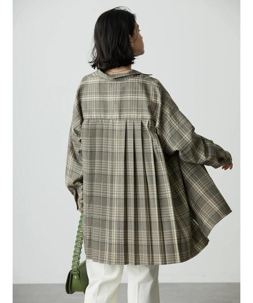 AMERICAN HOLIC(アメリカンホリック)の「バックプリーツシャツ(シャツ/ブラウス・レディース・チェック/ネイビー・L/M)」の18枚目の写真