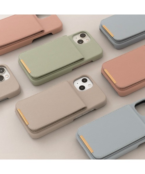 salisty（サリスティ）の「iPhone 15/15Pro/14/14Pro/1313Pro/8/7/SE(第2/第3世代) salisty サリスティ キャッシュレスケース slim スマホケース（スマホケース/カバー・レディース・セージグリーン/ブルーグレー/ピンクベージュ/グレイッシュベージュ/スモークグレー/ベージュ系その他/ダークブラウン・A/ 13/14R/ 14/7/8/ 15/15h）」の13枚目の写真