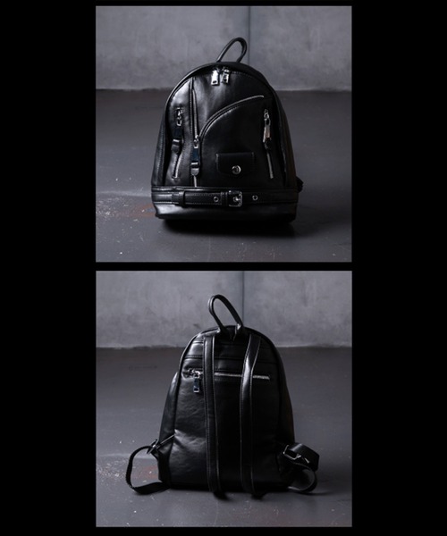 BLACK JACKALL CROWN(ブラックジャッカルクラウン)の「BLACK JACKALL CROWN ライダース デコレーション ミニリュック(バックパック/リュック・レディース・ブラック・FREE)」の3枚目の写真